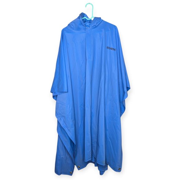 Stearns Rain Blue PVC Poncho 50" x 94" Snap Around - Picture 1 of 12
